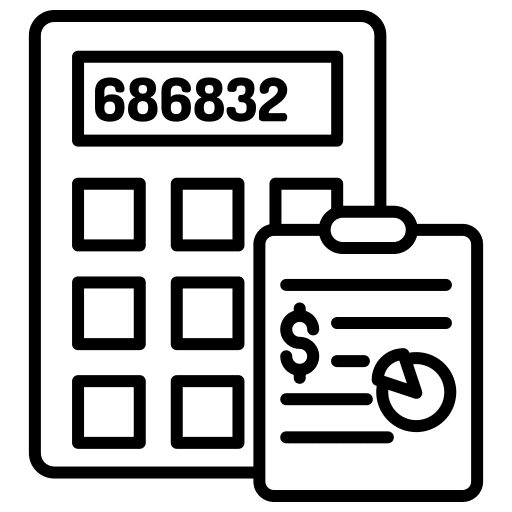 Account paper accounting money icon Account paper accounting money icon