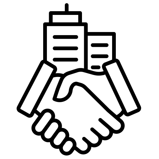 Hand shake business and finance shake hands business relationship icon Hand shake business and finance shake hands business relationship icon