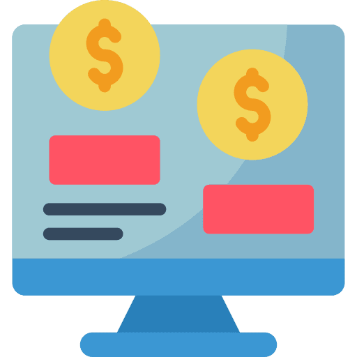 Computer advertise ads seo and web icon