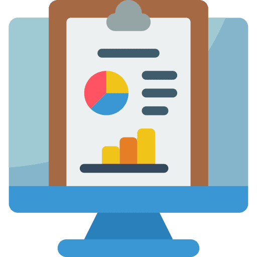 Computer marketing computer data icon