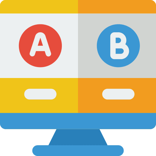 Computer options monitor seo and web icon