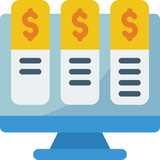 Desktop computer desktop subscription icon