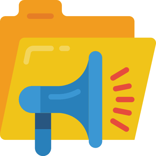 Folder file speaker content icon