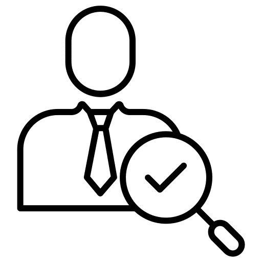 User detective business and finance loupe icon User detective business and finance loupe icon