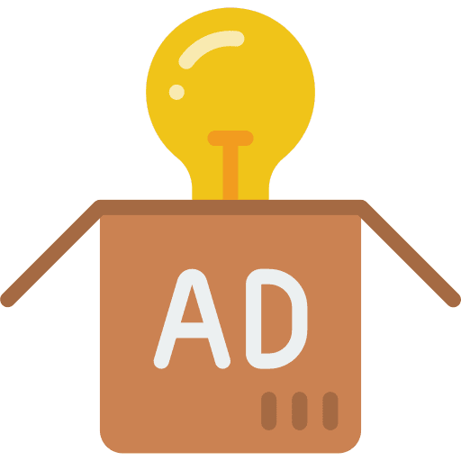 Box promotional material box design icon