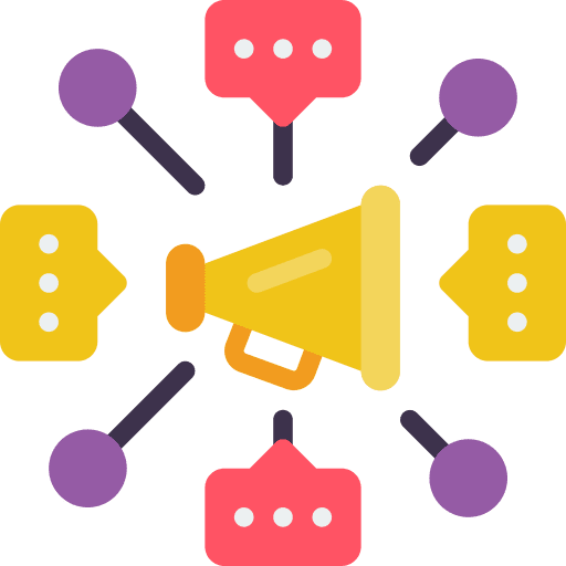 Megaphone conversation marketing viral marketing icon