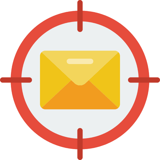 Target objective target mail icon