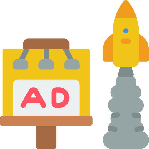 Billboard marketing campaign advert icon
