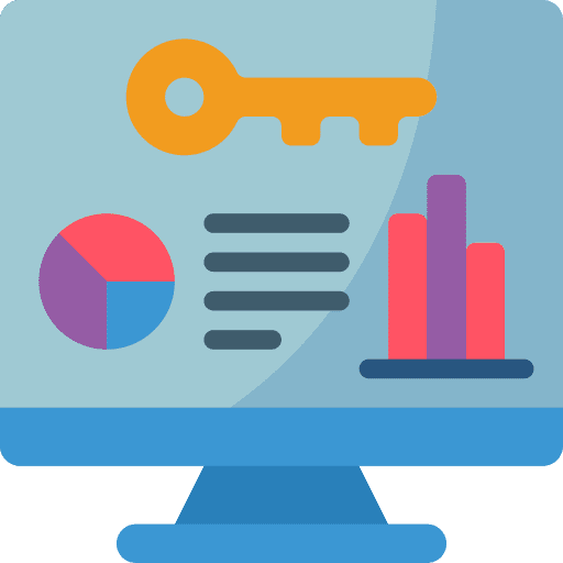 Desktop desktop keyword graph icon