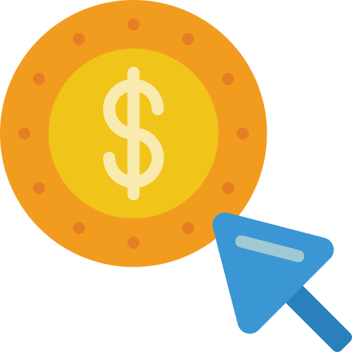 Dollar dollar pay digital marketing icon