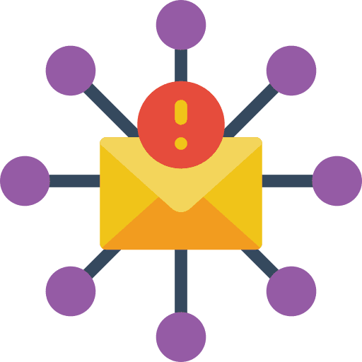 Email mail distribution alert icon