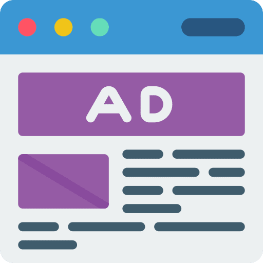 Web browser banner advert web browser icon