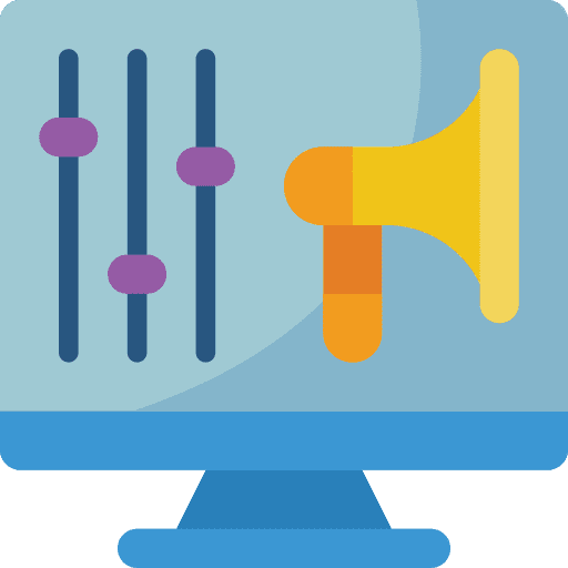 Computer seo and web digital marketing computer icon