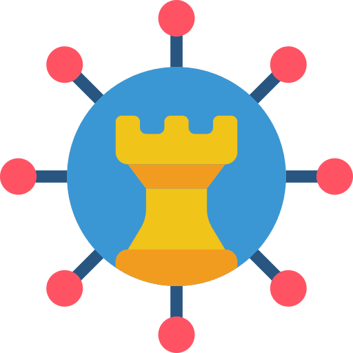 Distribution distribution chess network icon