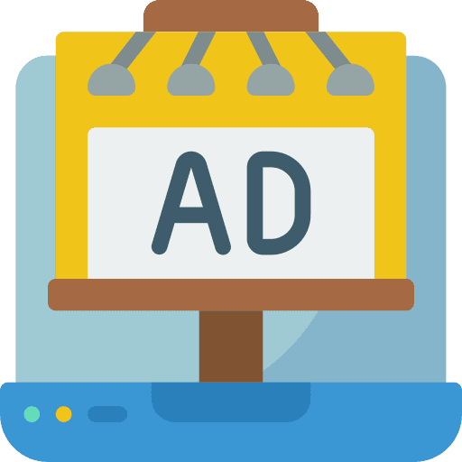 Laptop advertisement advertising laptop icon