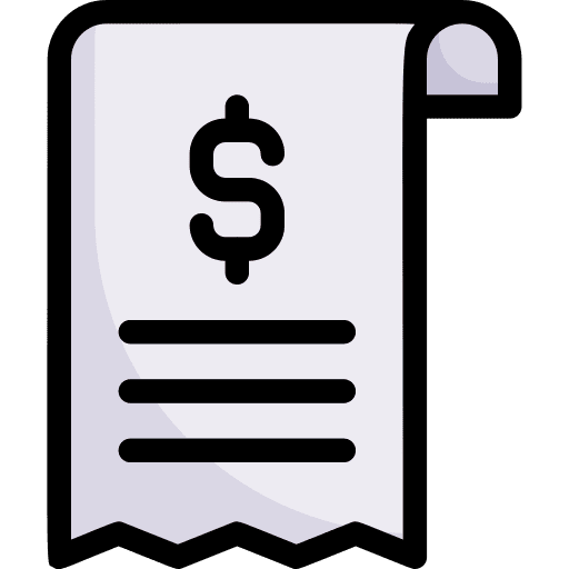 Bill money accounting bill icon