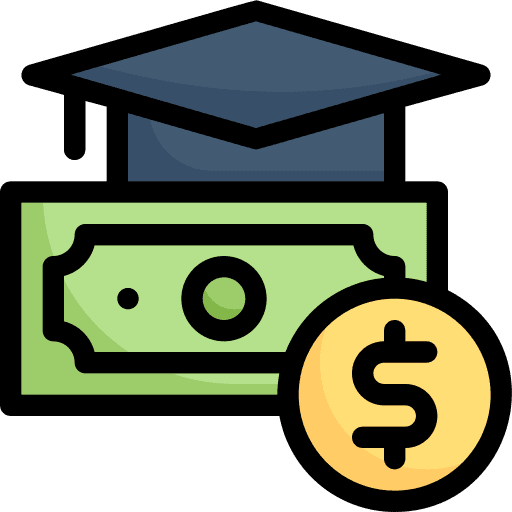 Education cost study accounting finance and business icon Education cost study accounting finance and business icon