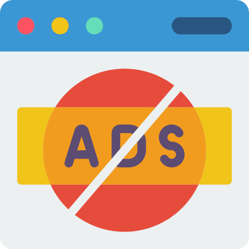 Website advert seo and web blocker icon