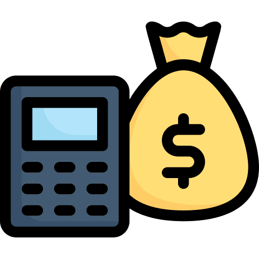 Budget banking planning economy icon Budget banking planning economy icon