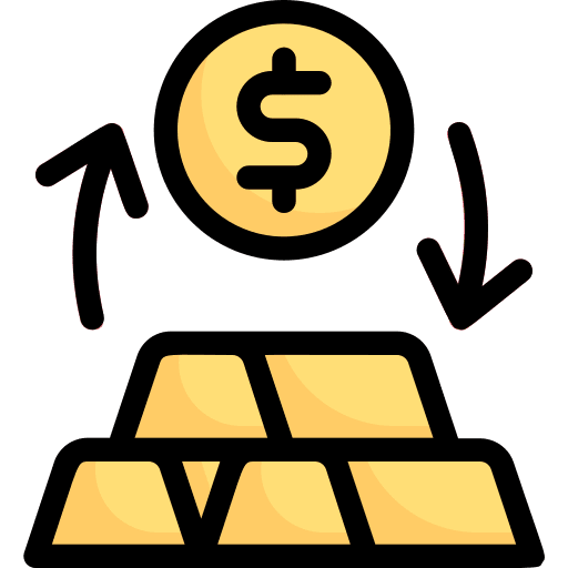 Currency exchange business and finance transaction accounting icon Currency exchange business and finance transaction accounting icon