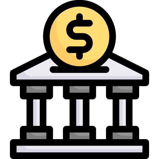 Deposit finance and business transaction banking icon Deposit finance and business transaction banking icon