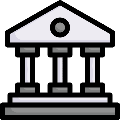 Bank bank architecture and city money icon Bank bank architecture and city money icon