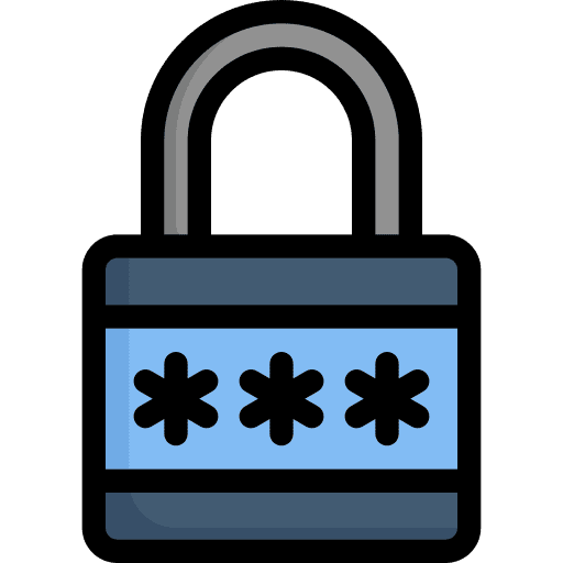 Password safety protection secure icon Password safety protection secure icon