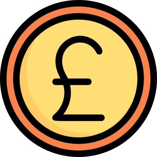Pound money economy business and finance coin icon Pound money economy business and finance coin icon