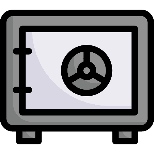 Safe box protection banking safe deposit icon Safe box protection banking safe deposit icon