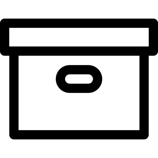 Cardboard box packaging shipping and delivery box icon