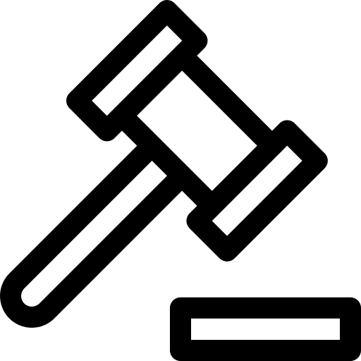 Gavel governance court court gavel icon