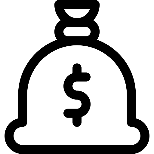 Money bag currency dollar symbol banking icon Money bag currency dollar symbol banking icon