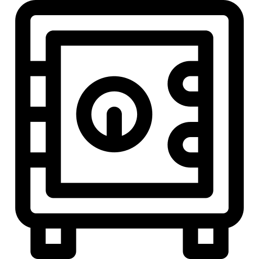 Security box safe box money deposit security box icon Security box safe box money deposit security box icon