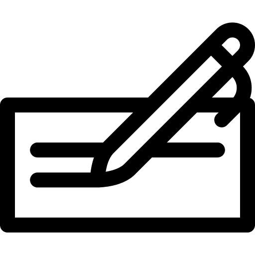 Agreement pencil files and folders signature icon Agreement pencil files and folders signature icon