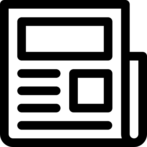 Newspaper newspaper news report files and folders icon Newspaper newspaper news report files and folders icon