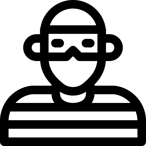 Thief avatar robber bandit icon Thief avatar robber bandit icon