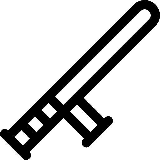 Baton security healthcare and medical bat icon Baton security healthcare and medical bat icon