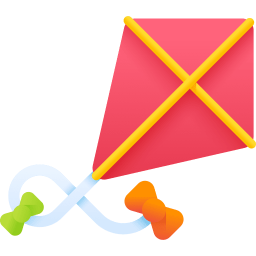 Kite hobbies and free time entertainment toy icon Kite hobbies and free time entertainment toy icon