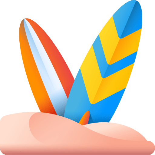 Surfboard surfing equipment sport icon Surfboard surfing equipment sport icon