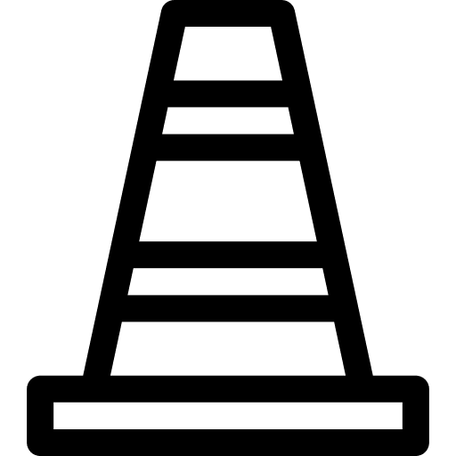 Traffic cone cone traffic post icon Traffic cone cone traffic post icon