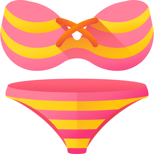 Bikini swimsuit summertime fashion icon Bikini swimsuit summertime fashion icon