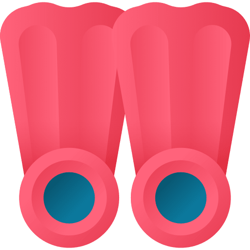 Flippers beach flippers snorkel icon Flippers beach flippers snorkel icon