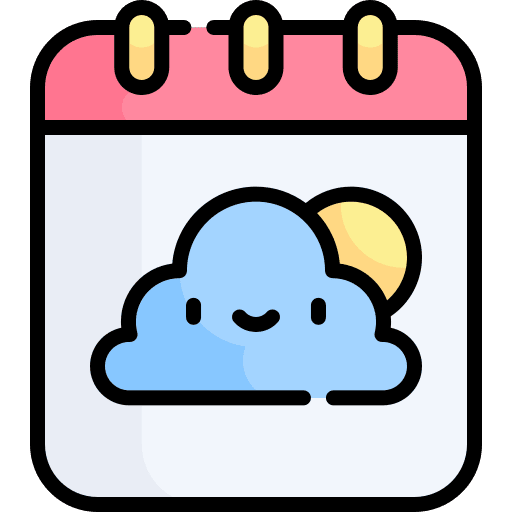 Calendar weather time and date meteorology icon Calendar weather time and date meteorology icon