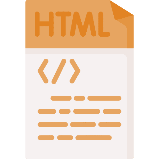 Html format archive file icon