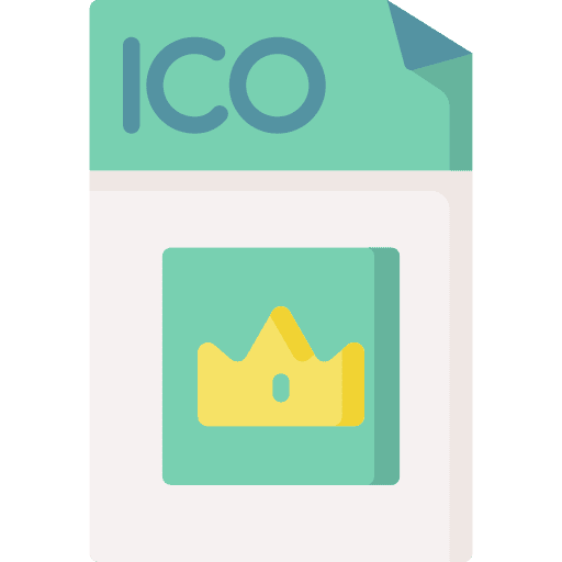 Ico format document extension icon