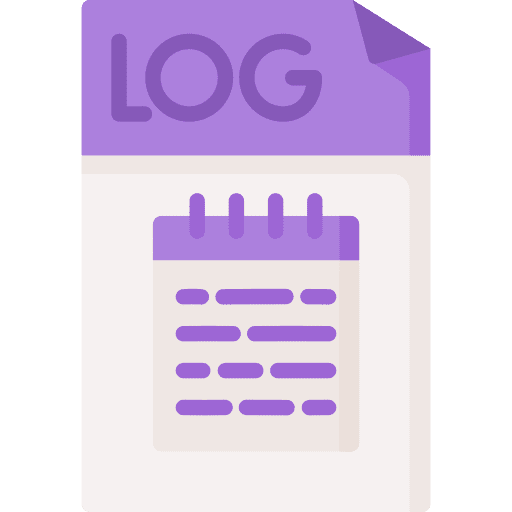 Log file document files and folders icon