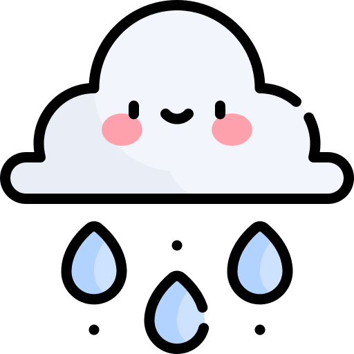 Rainy sky forecast rainy icon Rainy sky forecast rainy icon
