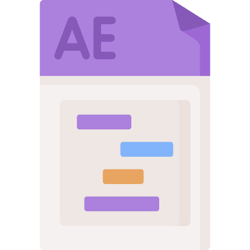 Ae files and folders document file icon Ae files and folders document file icon