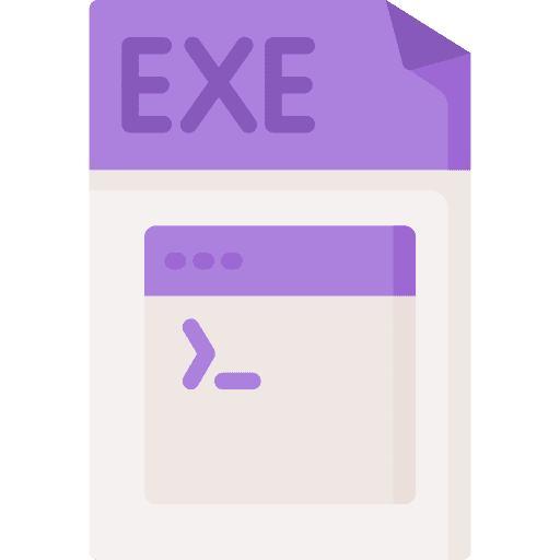 Exe format files and folders file icon Exe format files and folders file icon