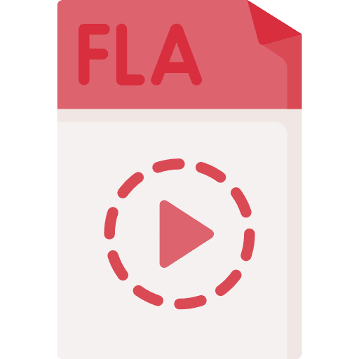 Fla fla file document icon Fla fla file document icon